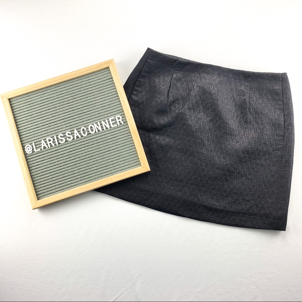 J. Crew Nori Jacquard Mini Metallic Skirt Size 2